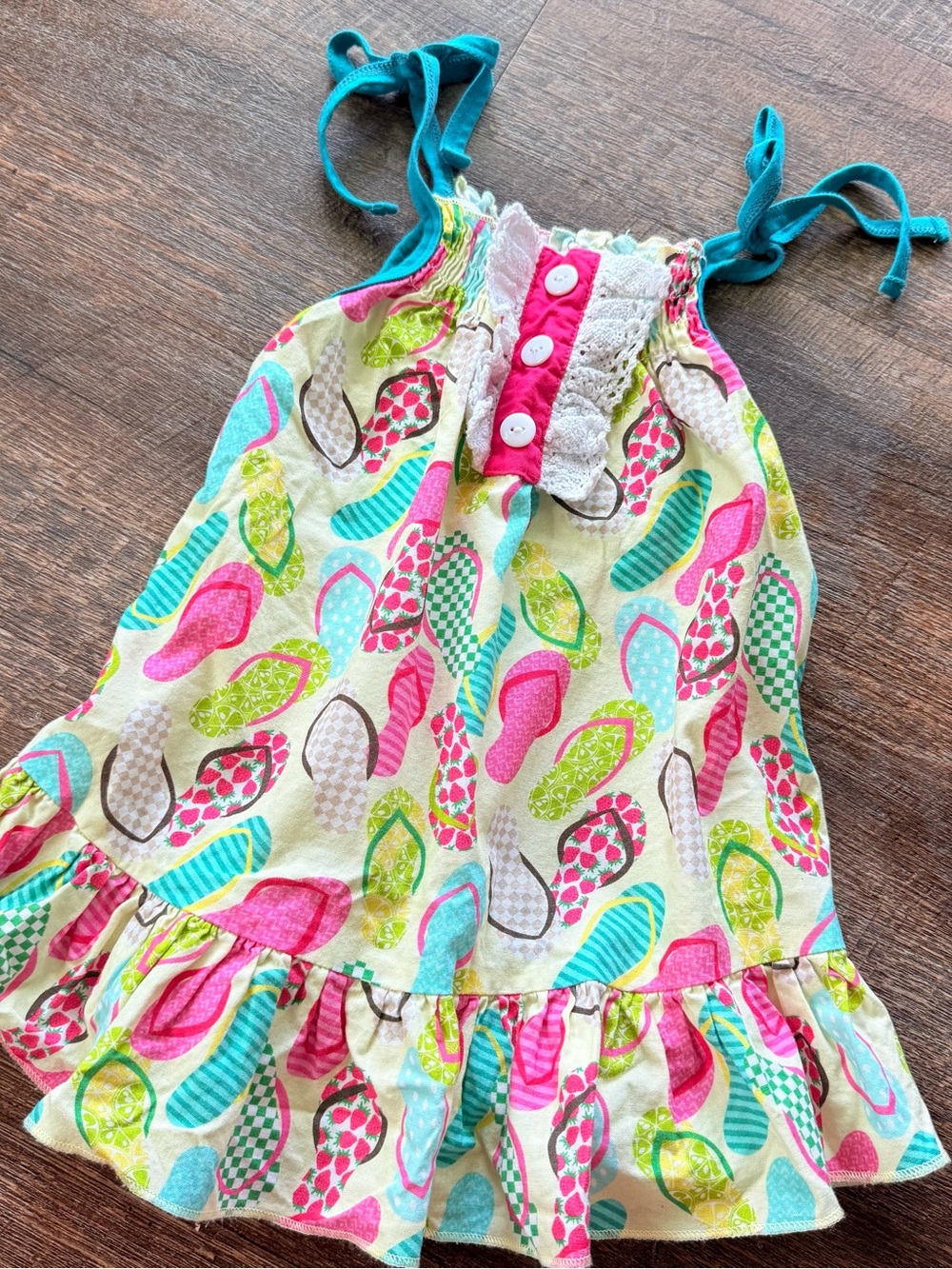 Ricrac and Ruffles dress girls size 6